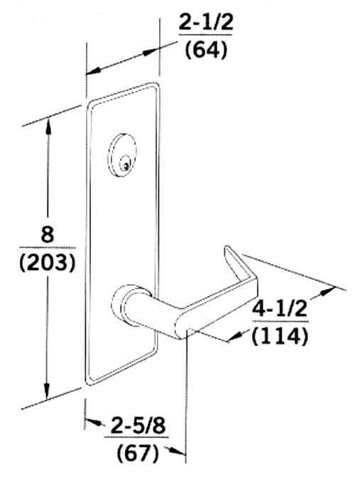 G Escutcheon Technical Drawing